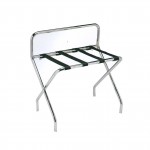 Luggage Stand with Chrome Backrest