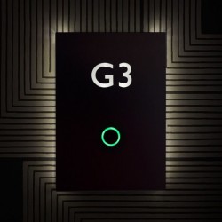 Stainless Led Illuminated Room Number