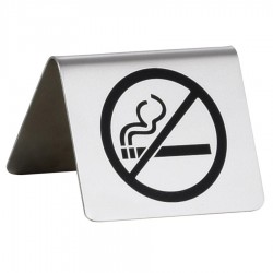 Metal No Smoking Warning