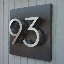 Stainless Digit Room Number