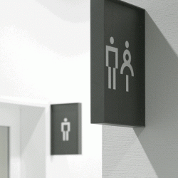 Metal – Sticker WC Pictogram