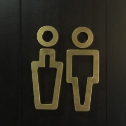 Laser Cut WC Pictogram