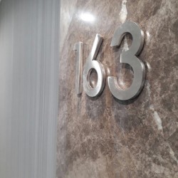 Stainless Flat Number