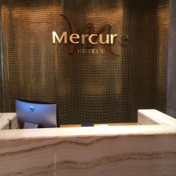 Logo on the Back of Reception