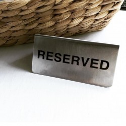 Reserved yazısı