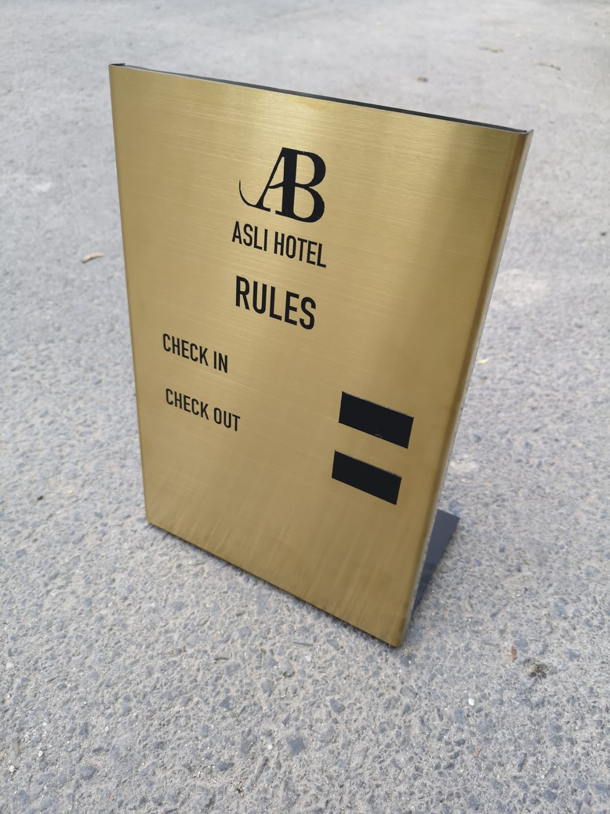 otel kuralları panosu