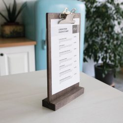 table menu 