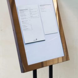 Brass Illuminated Menu Board