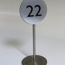 Metal Table Number