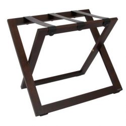 Brown Wooden Suitcase Stand
