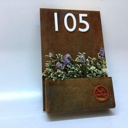 Floral Door Number