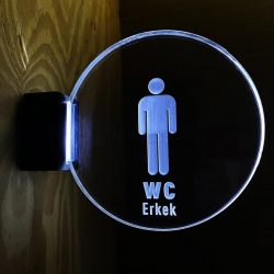 LED Illuminated WC Direction