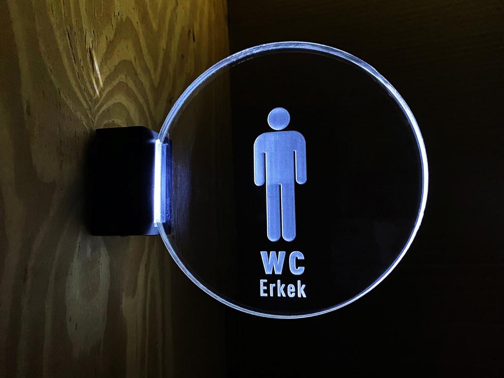 LED Aydınlatmalı WC Yönlendirme