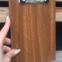 Small Wooden Menu