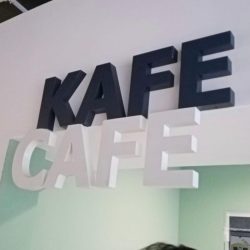 Cafe Entrance Sign