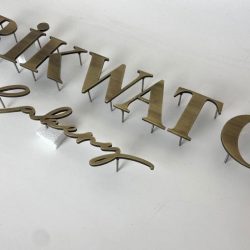 Brass Entrance Sign