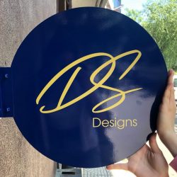 Navy Blue Sign