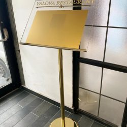 Brass Footed Menu Board