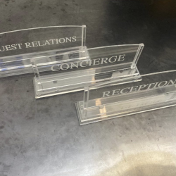 Plexi Table Nameplate