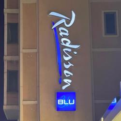 Radisson Blu Illuminated Sign